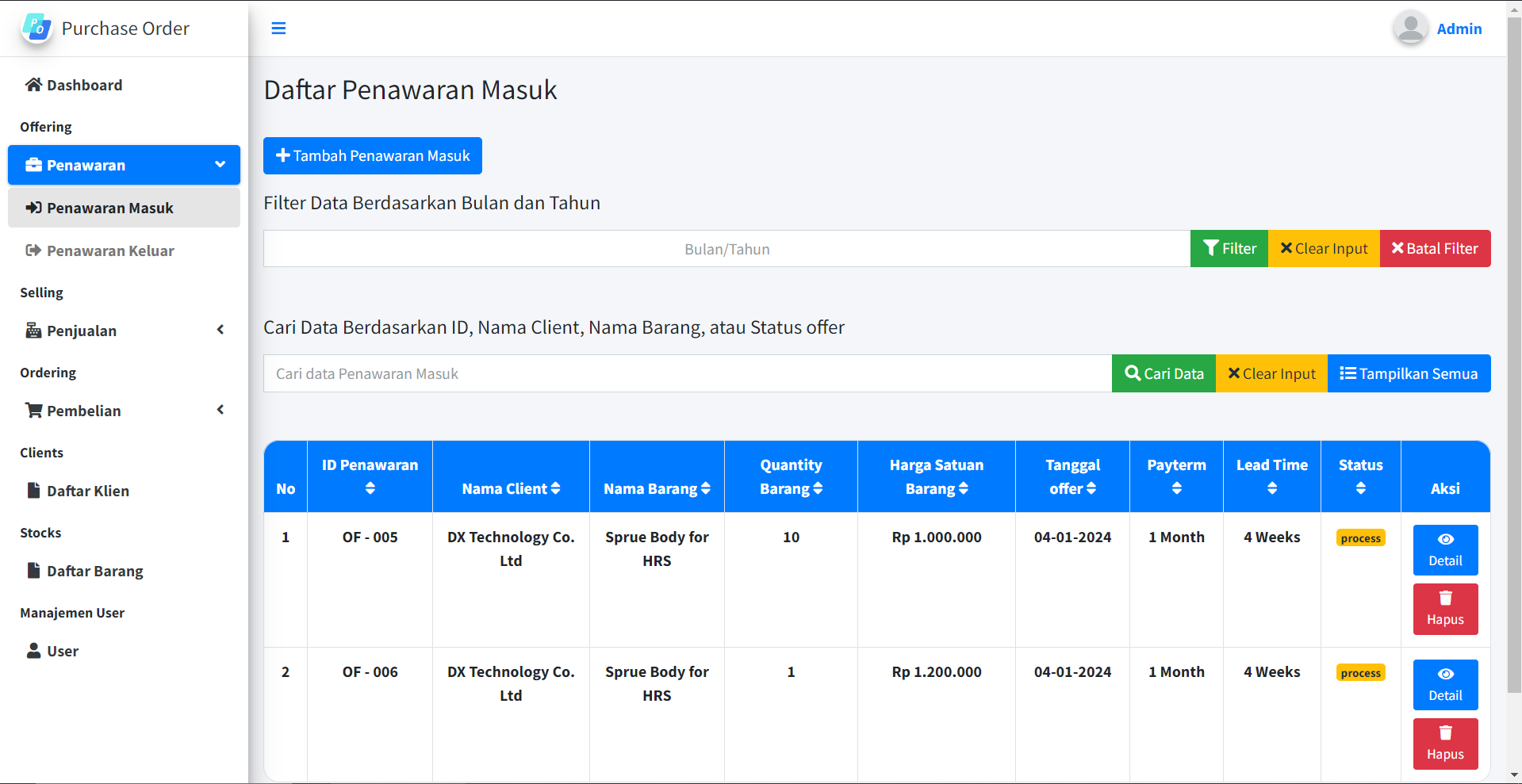 Purchase Order System